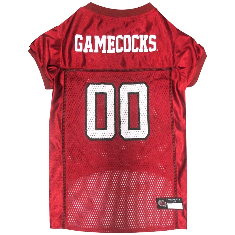 Pets First NCAA College South Carolina Gamecocks Mesh Jersey for DOGS & CATS, Medium. Licensed Dog Jersey with your Favorite Football/Basketball College Team - Image 1